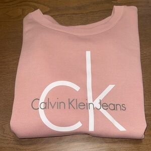 Calvin Klein Jeans Pink Logo Crewneck Sweatshirt